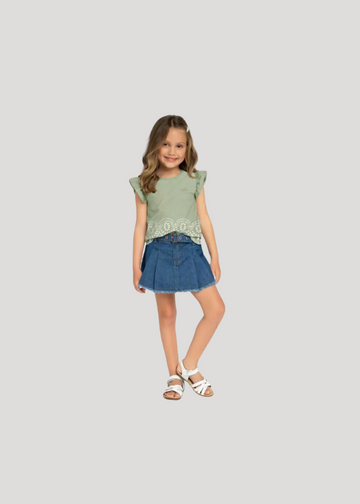 Blusa Menina Verde - Milon