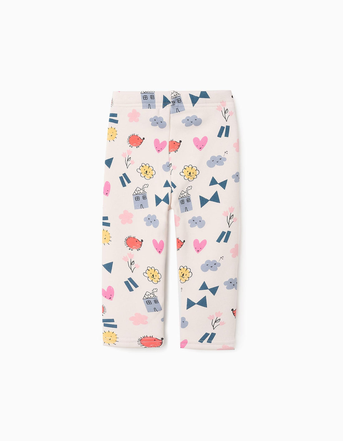 Leggings Perchados para Bebé Niña 'Smile', Beige  Copied