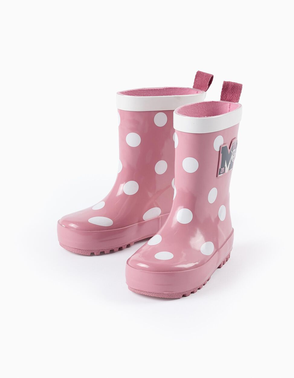 Botas de Agua de Lunares para Bebé Niña 'Minnie', Rosa