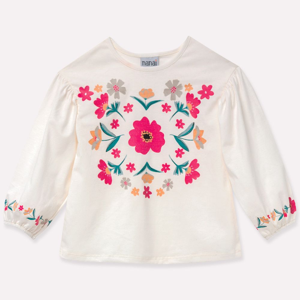 Blusa Infantil de Flores Menina Nanai