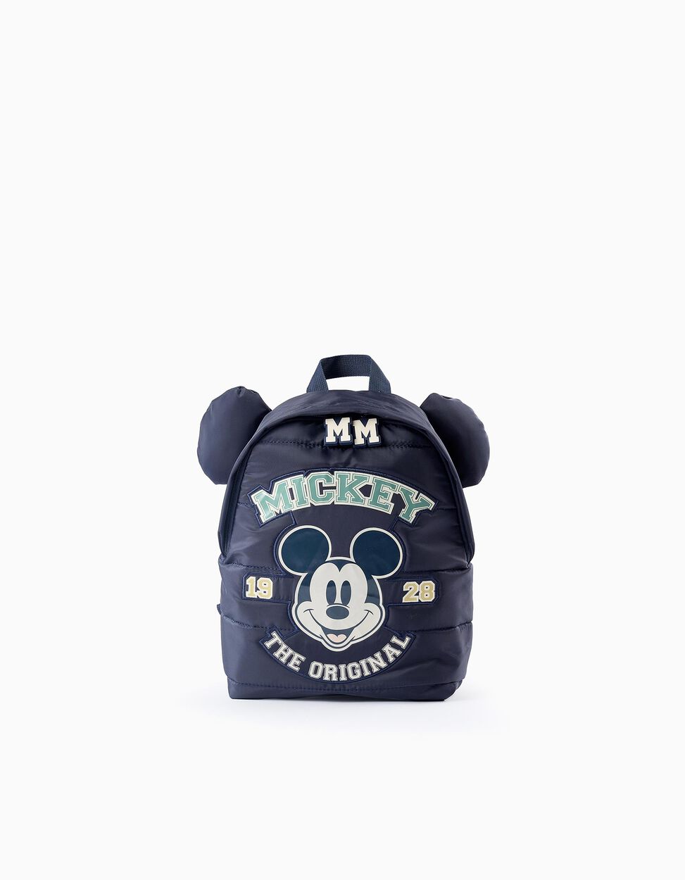 Mochila Acolchada para Bebé Niño 'Mickey', Azul Oscuro