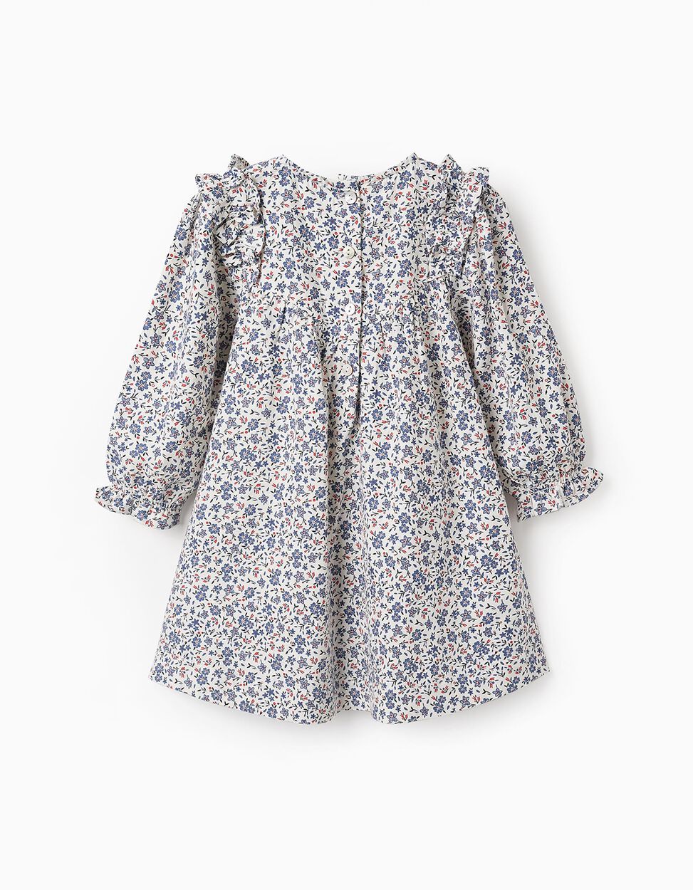 Vestido Floral en Algodón para Bebé Niña