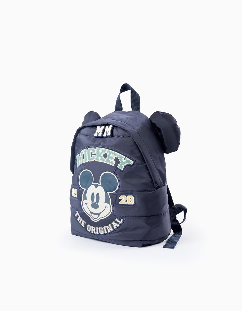 Mochila Acolchada para Bebé Niño 'Mickey', Azul Oscuro