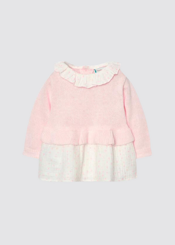Vestido tricotosa de bebé niña