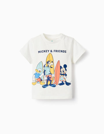 Camiseta de algodón bebe Mickey and friends