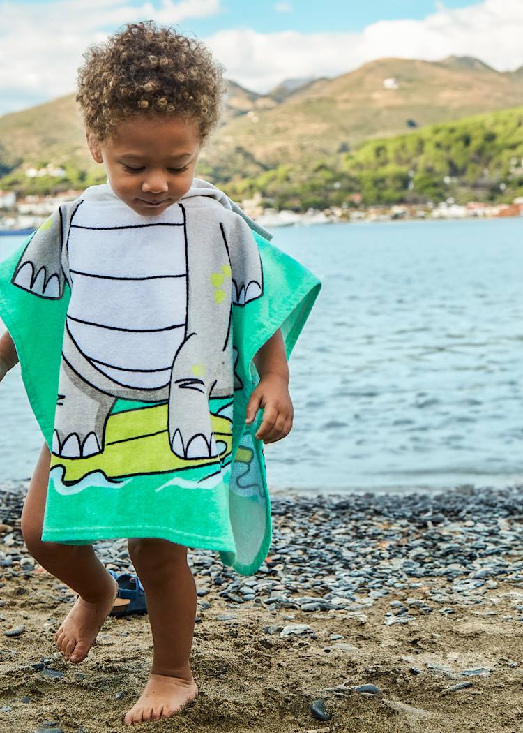 Toalla de playa con capucha para bebé