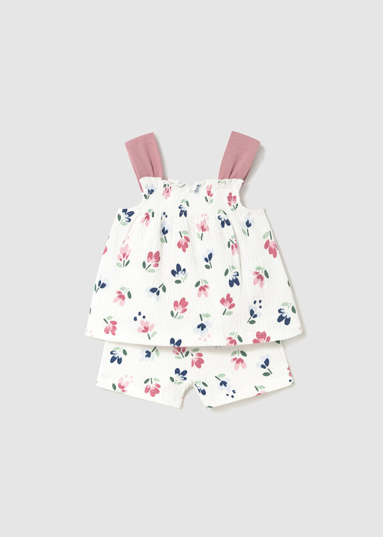 Conjunto de pantalón corto y camiseta Bambula para bebé Niña