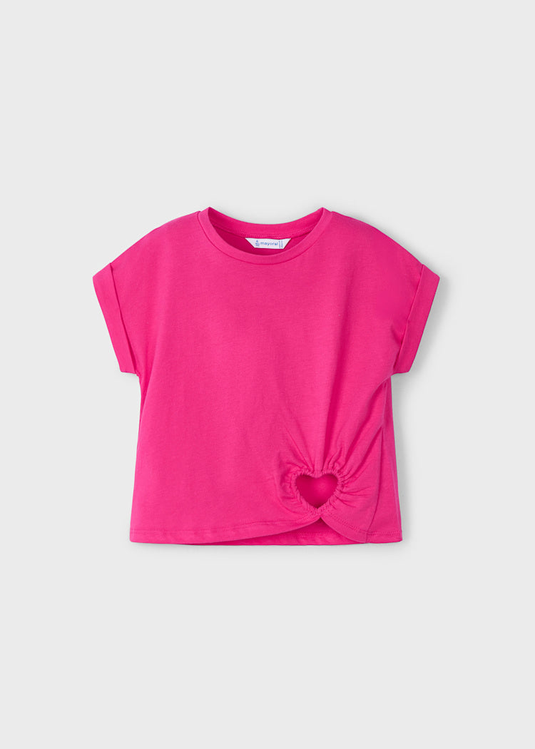 Camiseta corazón niña