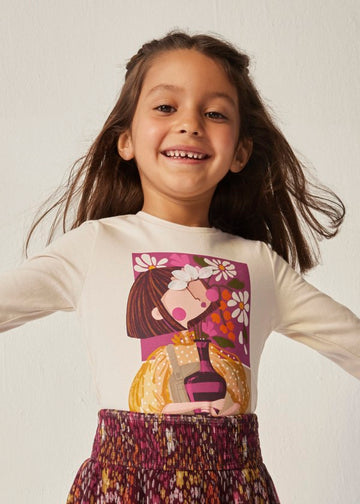 Camiseta estampada Better Cotton niña