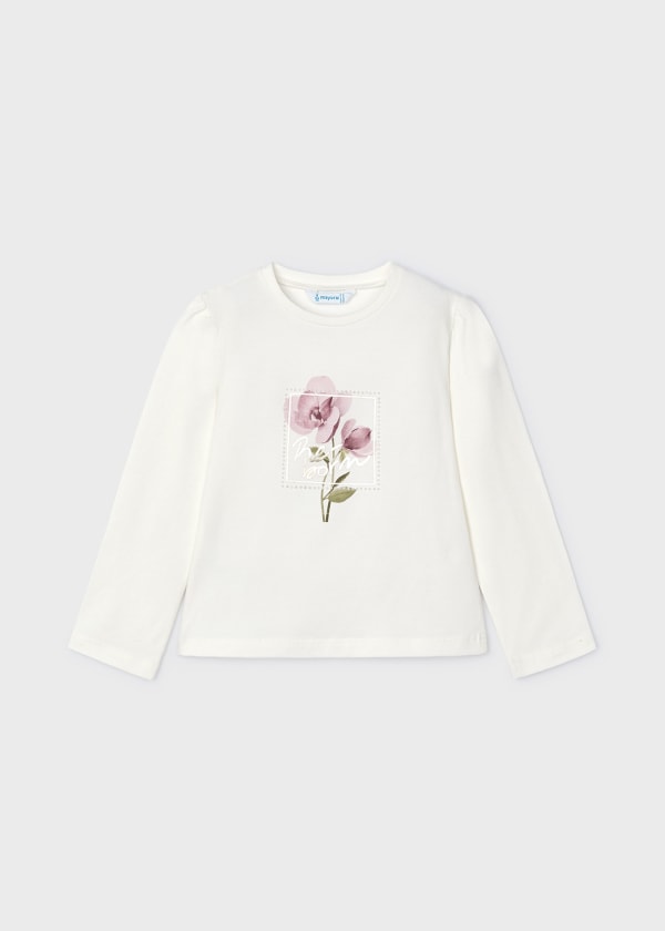 Camiseta flores niña