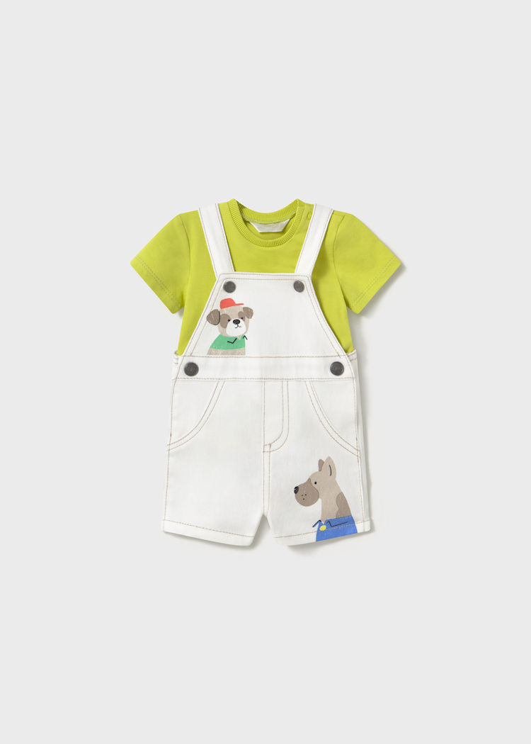 Conjunto peto y camiseta recién nacido