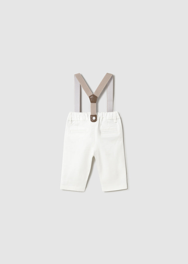 Pantalones con tirantes para recién nacidos