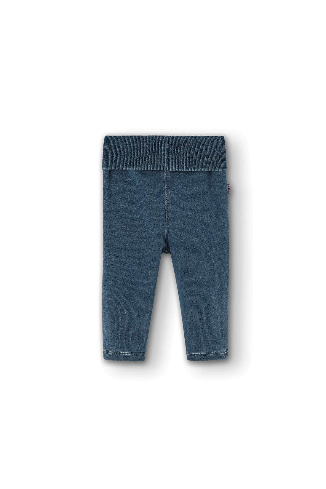 Pantalón felpa denim bleach de bebé niña