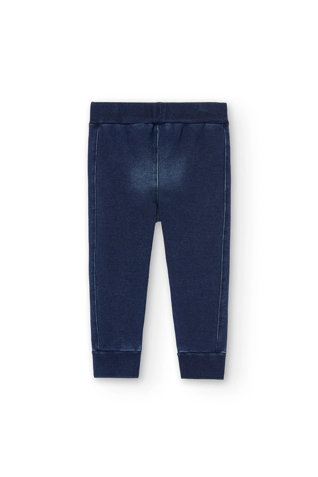 Pantalón felpa denim de bebé niño