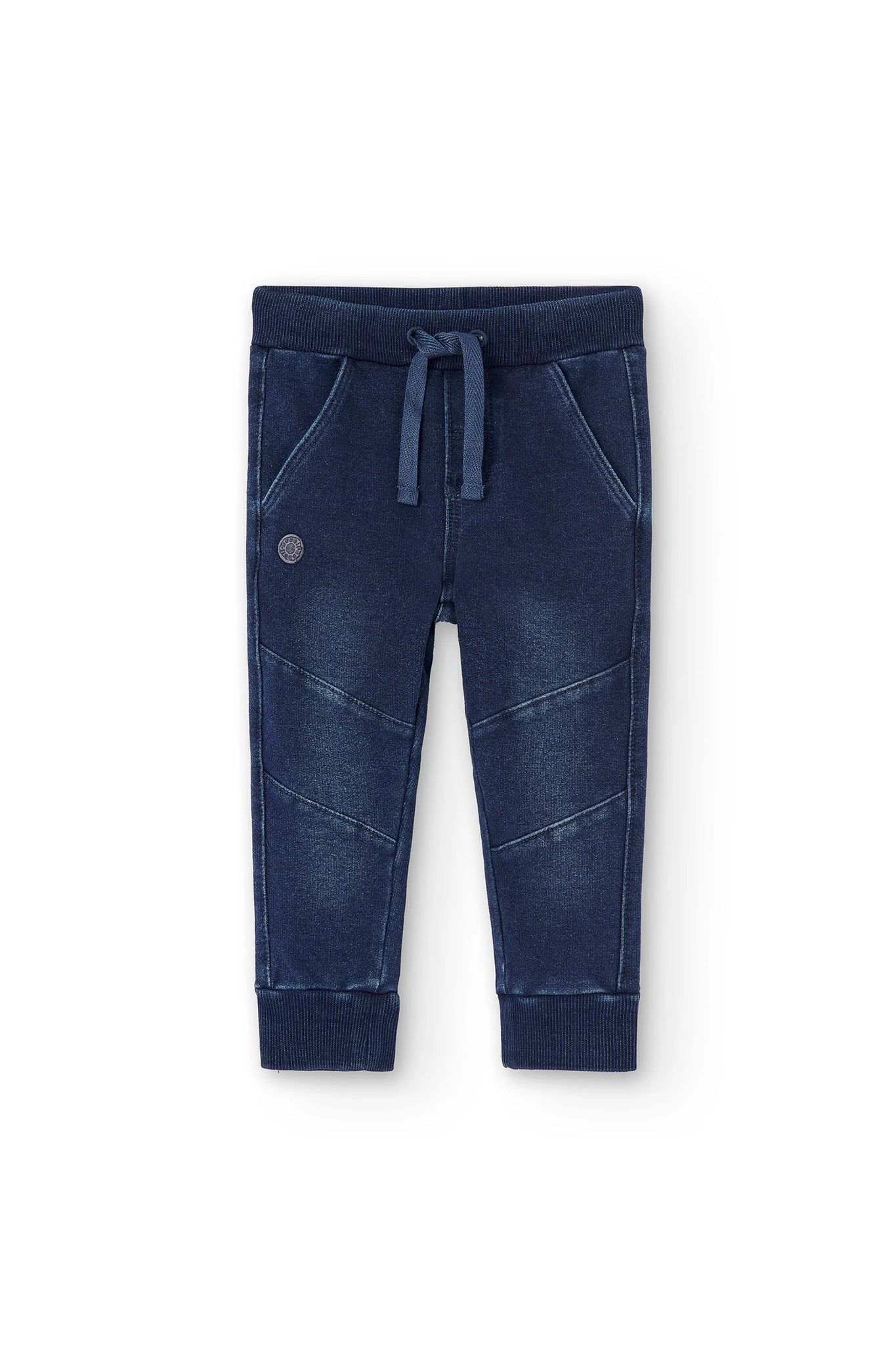 Pantalón felpa denim de bebé niño