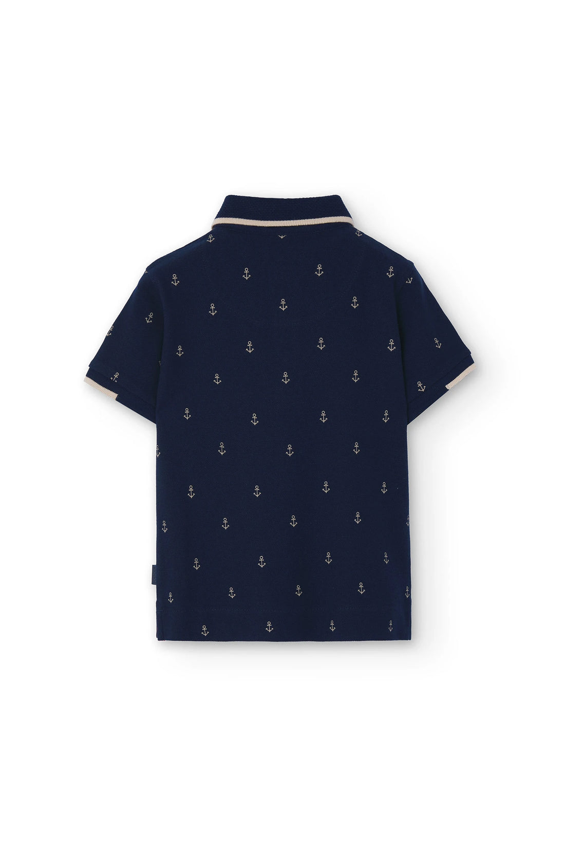 Polo de piqué de niño estampado