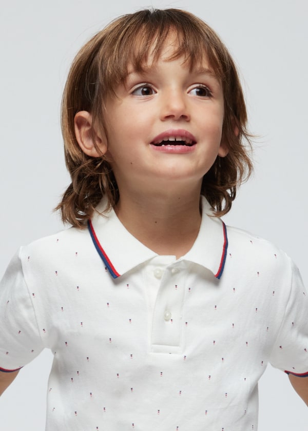 Polo estampado Better Cotton niño