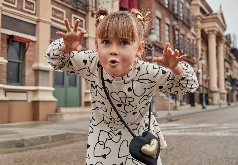 Vestido con bolso niña