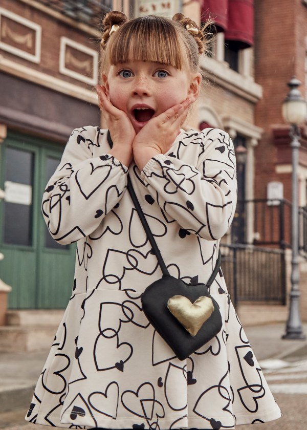 Vestido con bolso niña