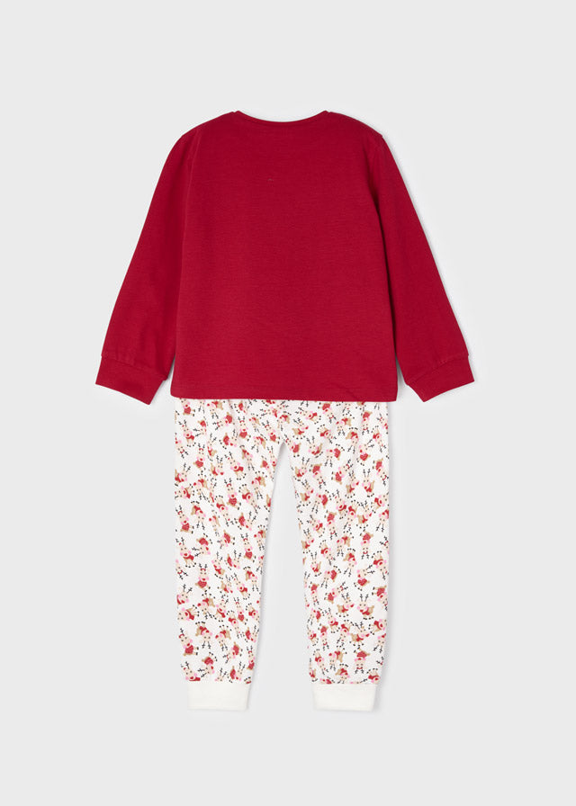 Pijama con estampado navideño para niña ECOFRIENDS