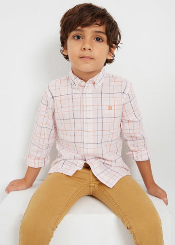 Pantalón largo skinny fit con algodón sostenible para niño